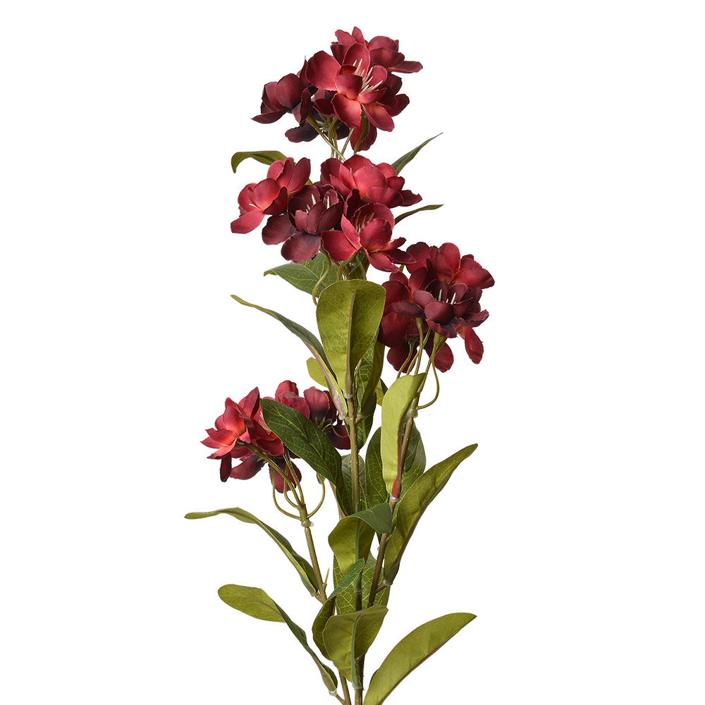 [6PL0343R] Decoratie tak met bloemen18x10x70 cm