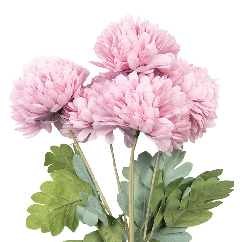 [6PL0362LP] Deko Ast mit Blumen Rosa Grün 22x14x43 cm