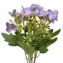 Rami Artificiali Decorativi con fiori Viola Verde 15x15x30 cm
