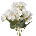 Deko Ast mit Blumen Weiß Grün 16x12x30 cm