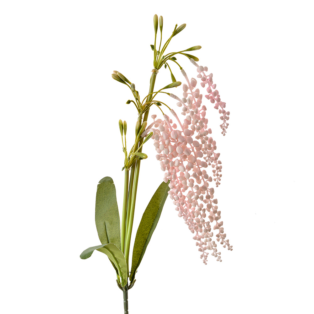 [6PL0383P] Decoratie tak met bloemen 14x10x82 cm
