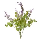 Decorative Artificial Branch with flowers Purple Green 12x12x51 cm