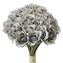 Kunstbloem bos van 24 rozen 20x16x30 cm