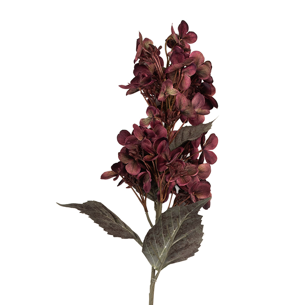 [6PL0396PA] Decorative Artificial Branch with flowers Purple Green 8x8x72 cm