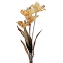 Decorative Artificial Branch with flowers Brown Green 8x5x60 cm