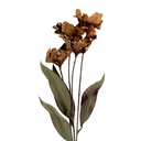 Rami Artificiali Decorativi con fiori Marrone Verde 8x5x60 cm