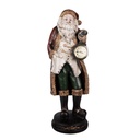 Christmas Decoration Santa Claus Red Green 15x13x40 cm