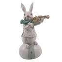 Decoration Statue Rabbit White, Blue 8x7x17 cm