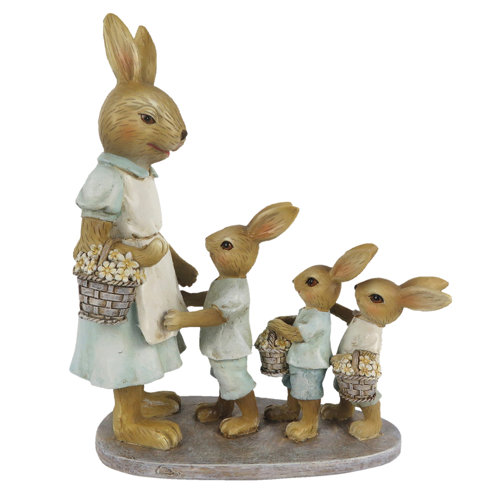[6PR3285] Décoration Lapin Multicouleur 17x7x19 cm