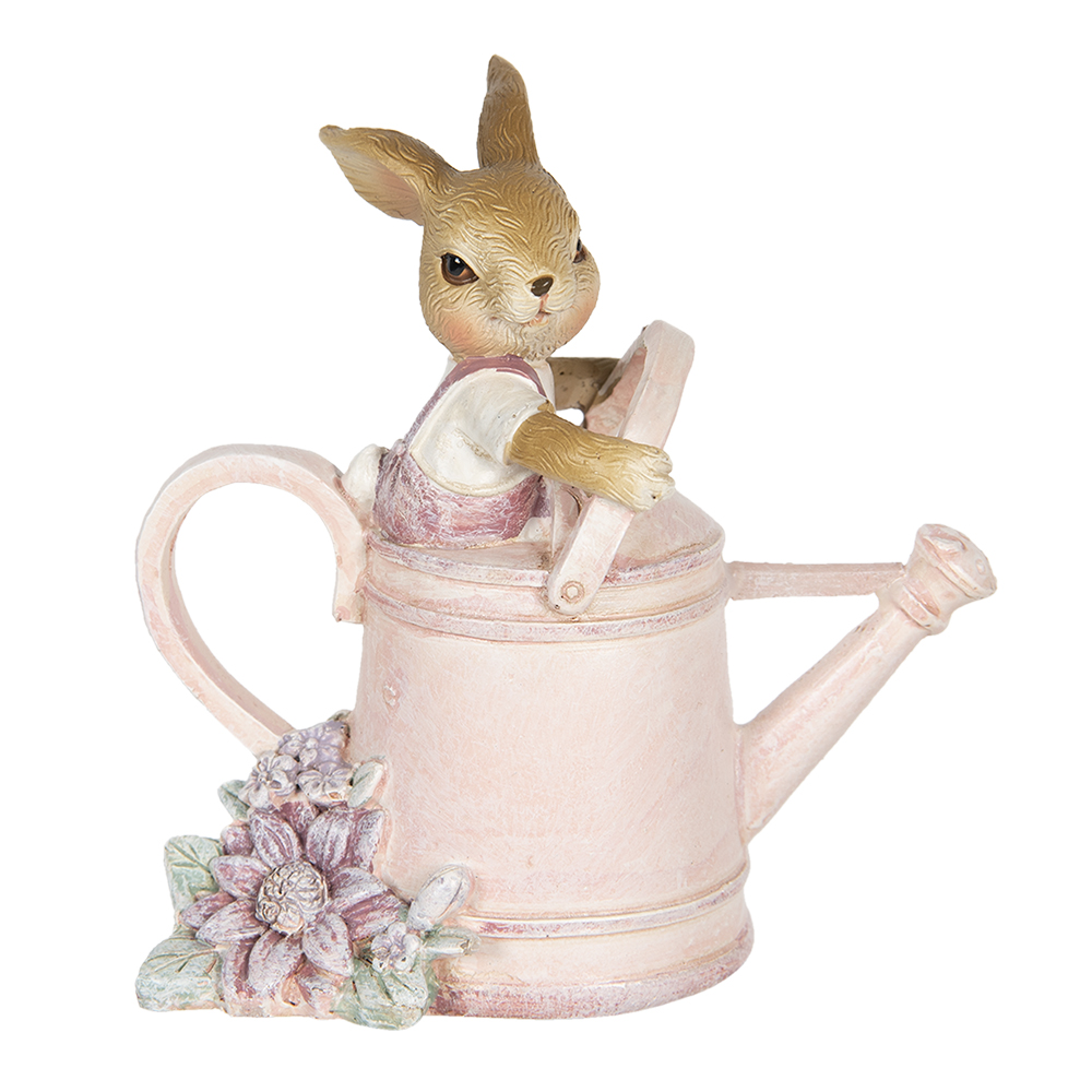 [6PR3304] Decorazione Coniglio Rosa 10x6x11 cm