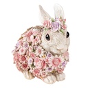 Image de décoration Lapin Blanc, Rose 19x12x18 cm