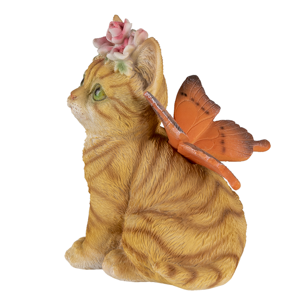 Decoratie kat 12x10x15 cm