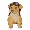 Statua Decorativa Cane Marrone 14x10x16 cm