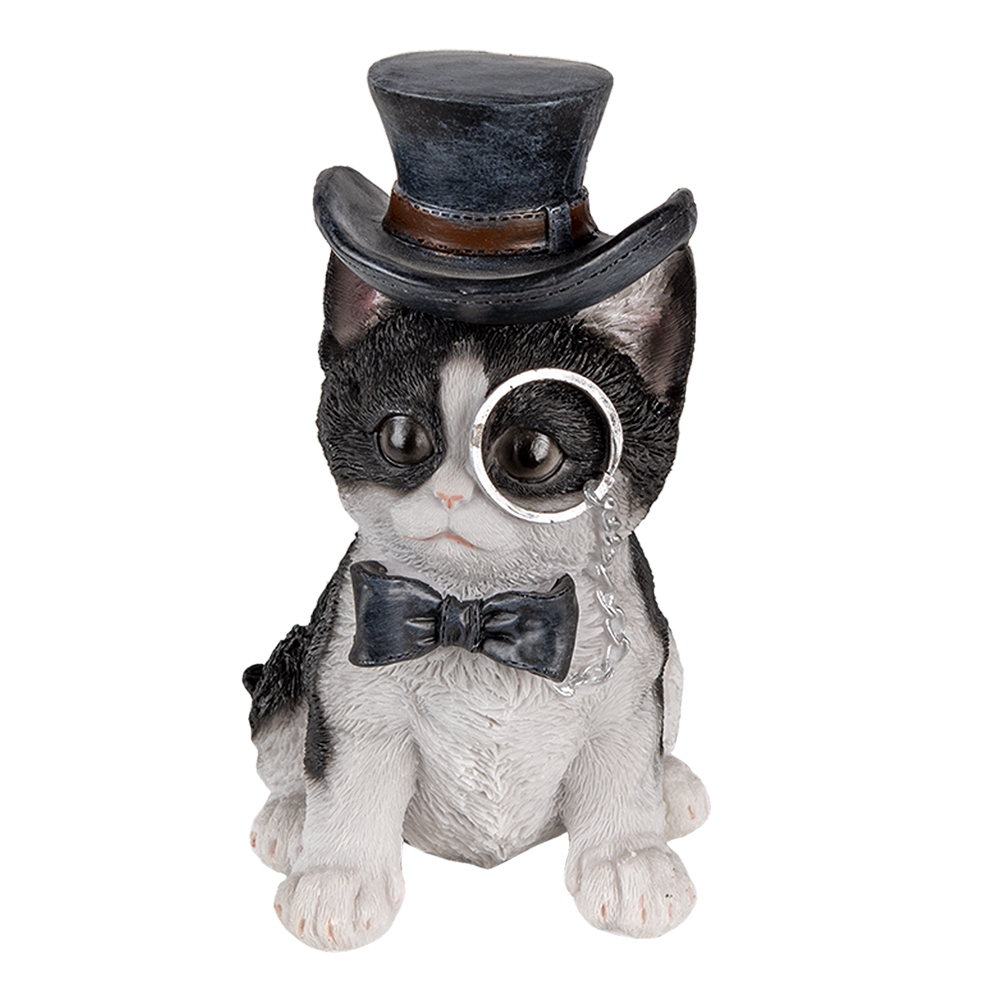 [6PR3370] Decoratie kat 11x9x17 cm