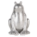 Decoration Statue Frog Silver 13x13x20 cm