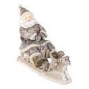 Image de décoration de Noël père Noël Gris 24x8x16 cm