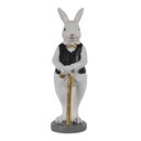 Image de décoration Lapin Noir, Blanc 5x5x15 cm
