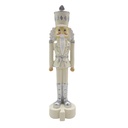 Statua Decorativa Schiaccianoci Beige Argento 4x4x17 cm