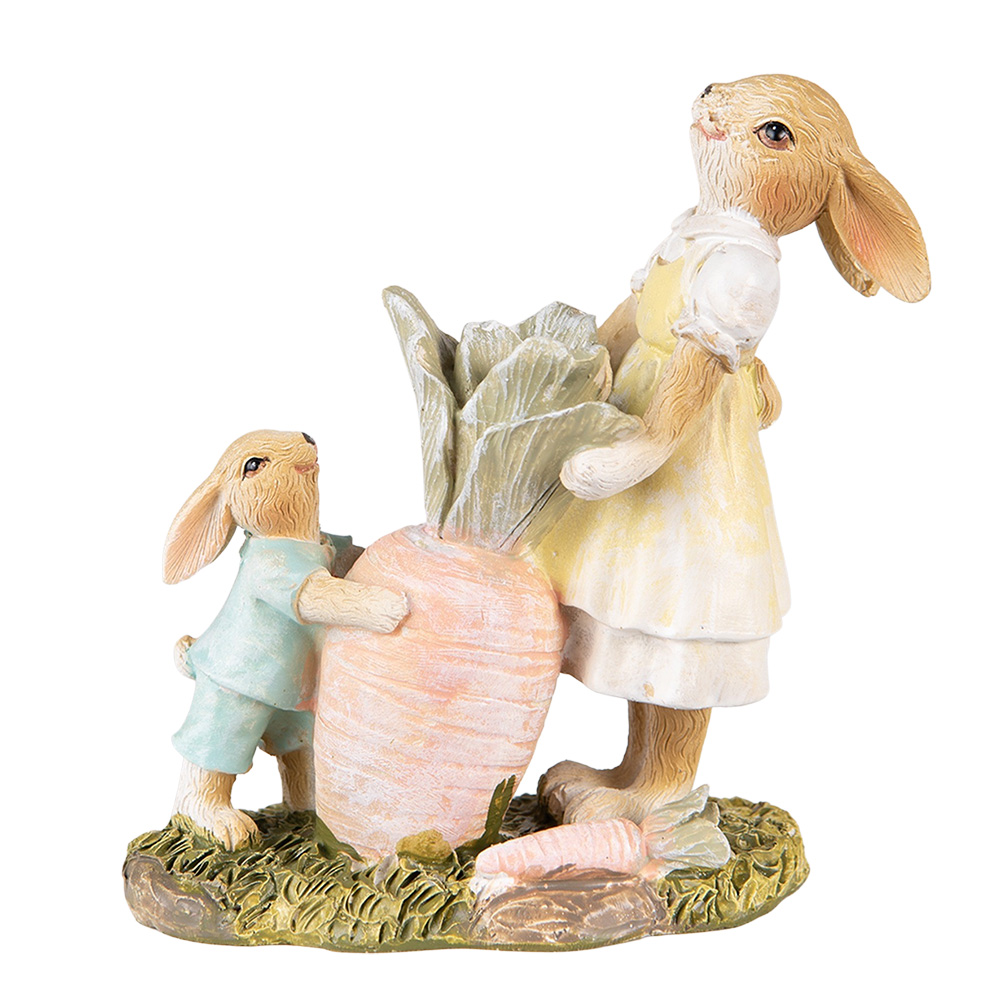 [6PR3844] Decorazione konijnen 12x6x13 cm