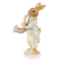 Decoration Statue Rabbit Green Yellow 5x8x16 cm