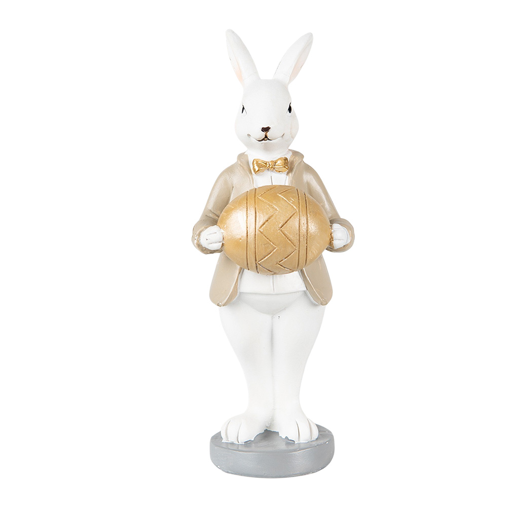 [6PR3867] Image de décoration Lapin Beige Marron 6x6x15 cm