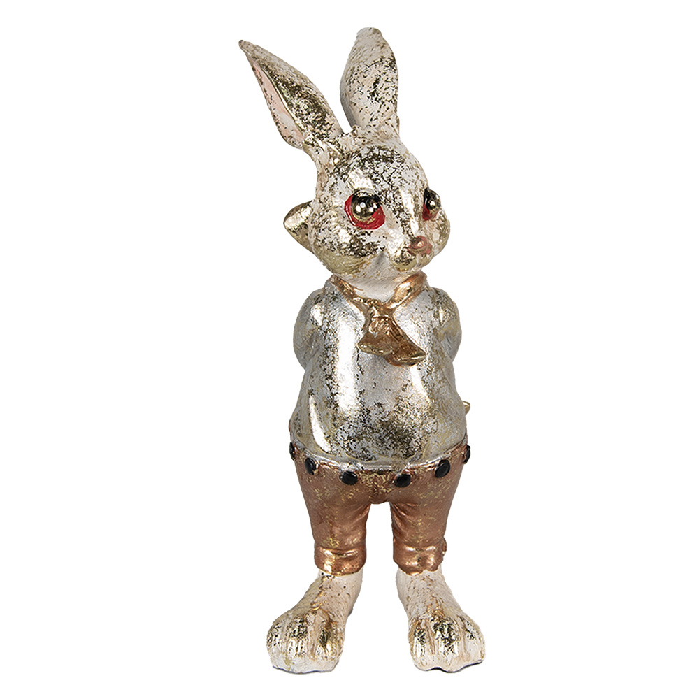 [6PR3881] Image de décoration des Lapin Beige Marron 6x7x14 cm