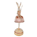 Image de décoration des Lapin Rose Beige 11x11x35 cm