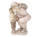Christmas Decoration Santa Claus Pink 13x11x18 cm