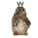 Deko Vogel Beige 7x6x9 cm