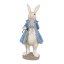 Décoration Lapin Beige bleu 12x9x26 cm