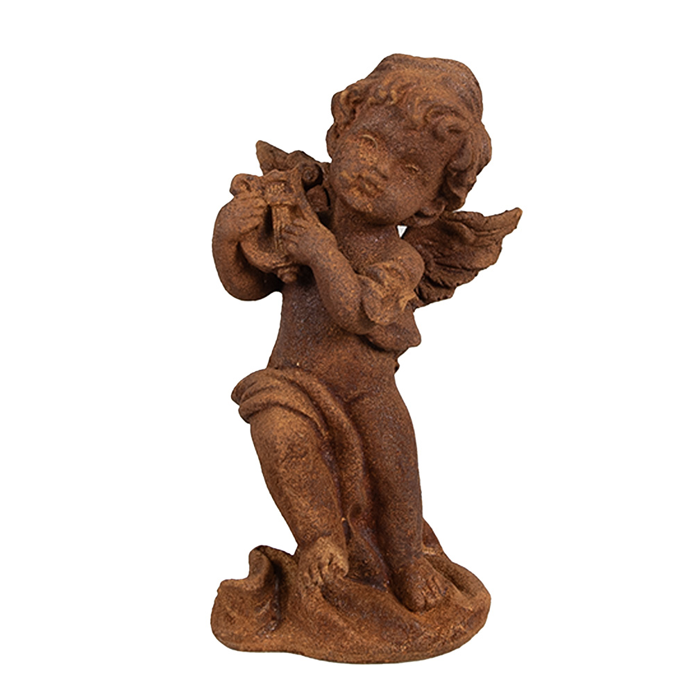 [6PR4067] Décoration ange Marron 6x6x14 cm