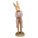 Décoration des Lapin Marron Rose 7x6x21 cm