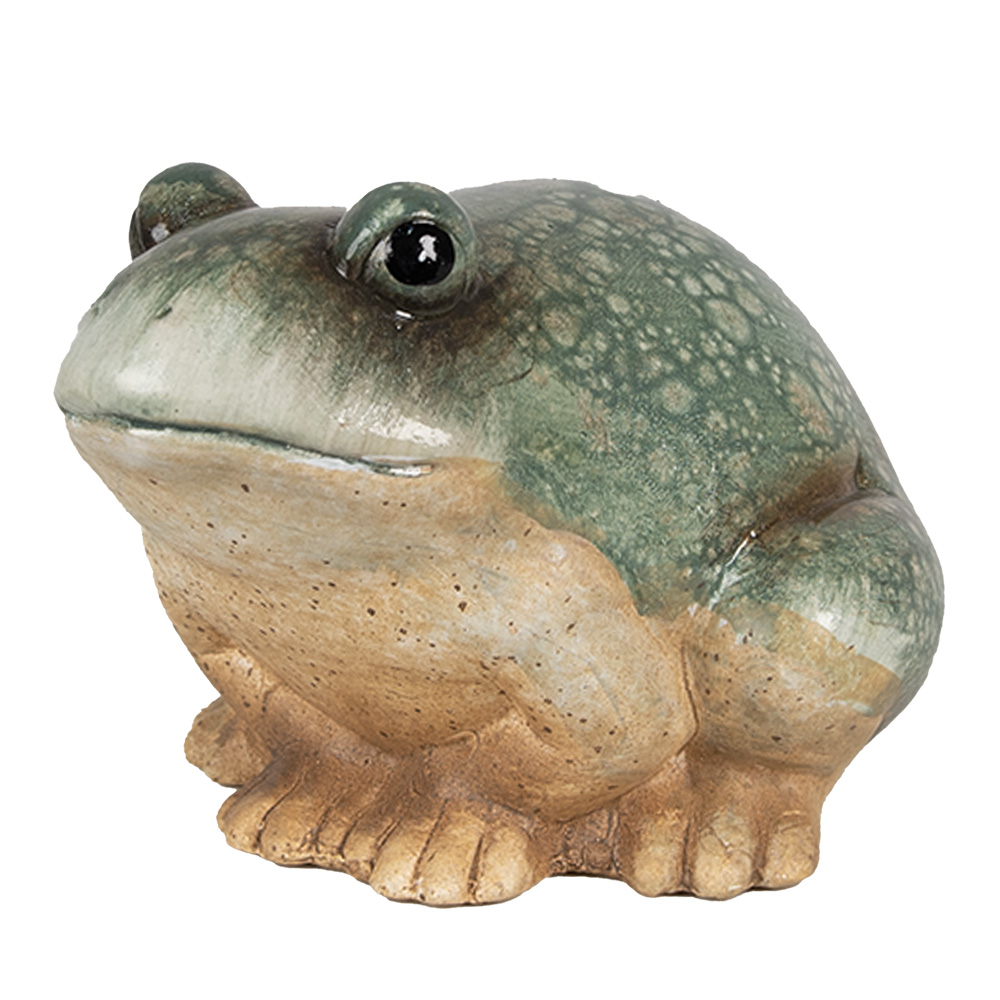 [6PR4124] Deko Frosch Grün 13x12x9 cm