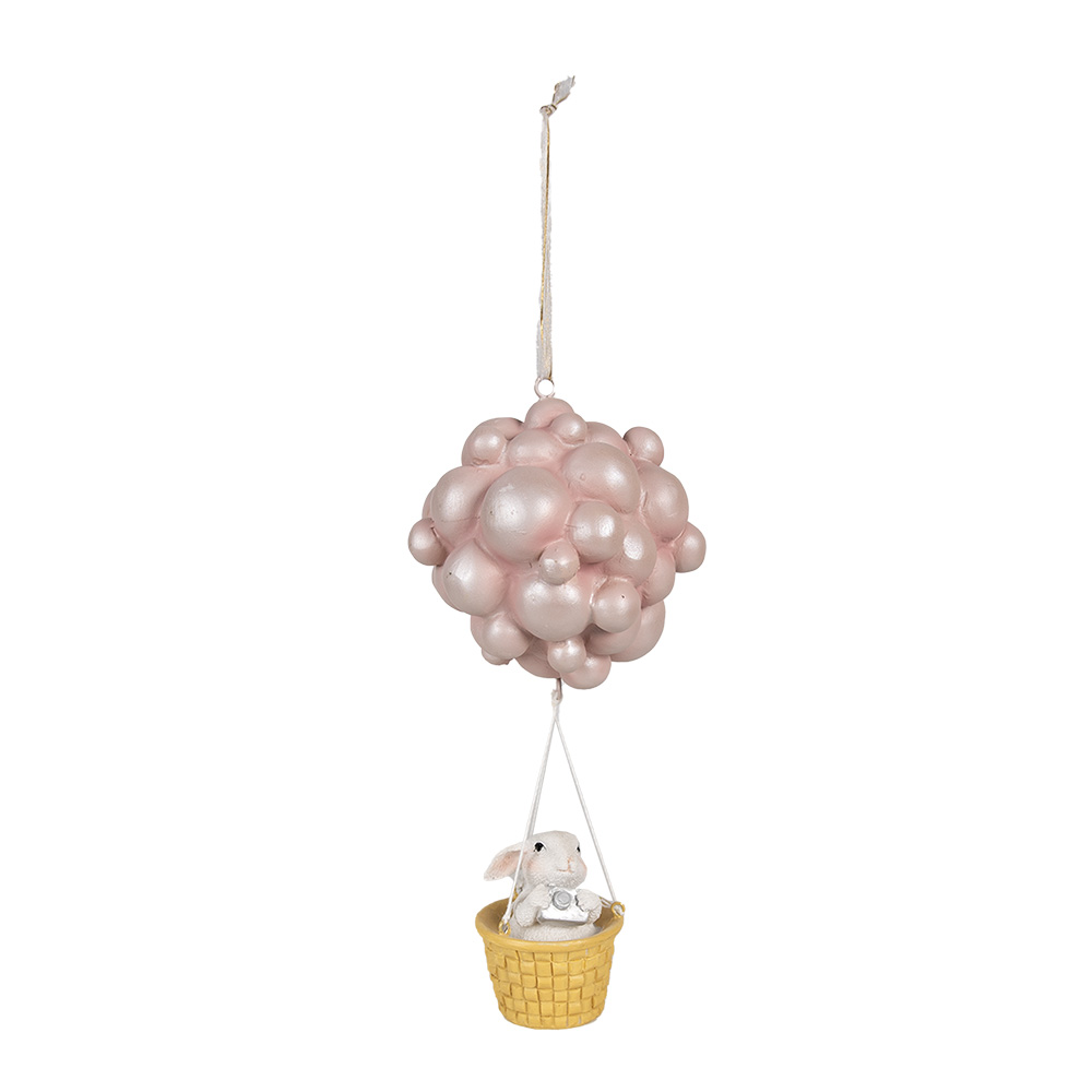 [6PR4125] Decoratie hanger luchtballon 11x10x22 cm