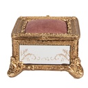 Jewellery Box Gold 12x12x7 cm