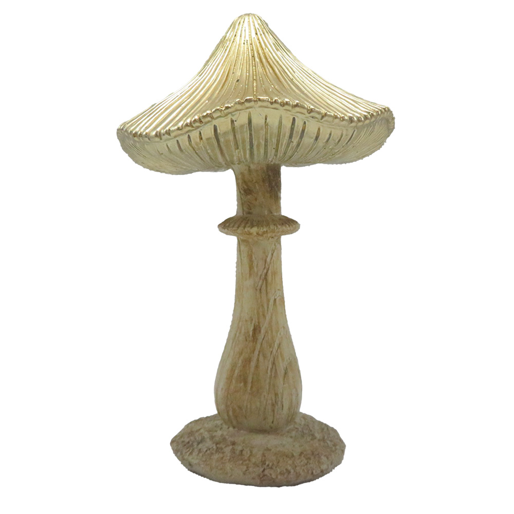 [6PR4157] Dekoration Pilz Braun 11x9x15 cm