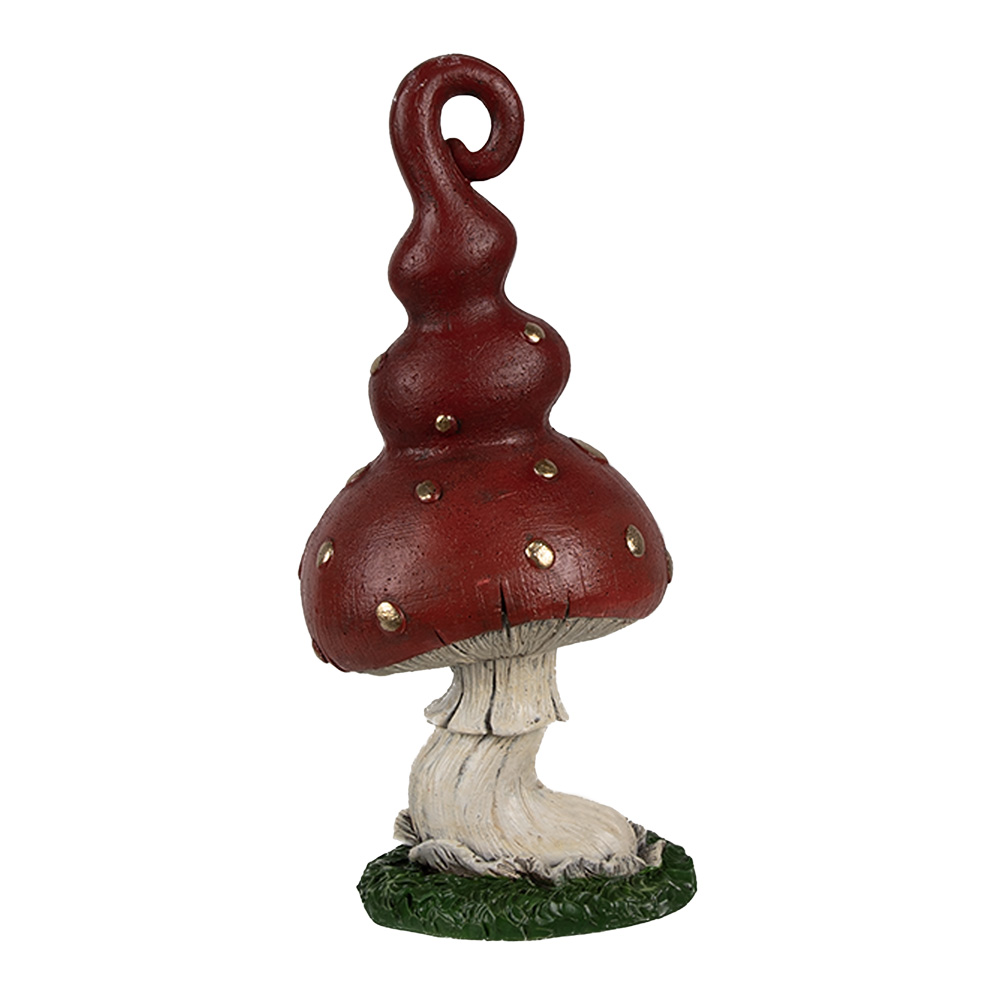[6PR4159] Decorazione Fungo Rosso 8x6x17 cm