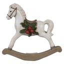 Decorazione Cavallo a dondolo Bianco 17x5x16 cm