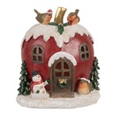Decorazione casa con LED Rosso 12x11x13 cm