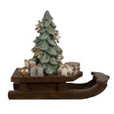 Decorazione slitta Marrone 20x8x17 cm