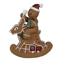 Décoration bonhomme de pain dépice Marron Blanc 11x5x12 cm