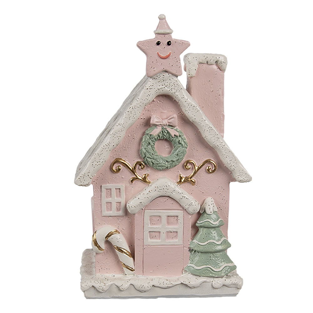 [6PR4199] Decorazione Casa con LED Rosa 10x8x15 cm