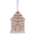 Decoration pendant house Pink 6x4x9 cm