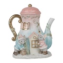 Decoration mice family Blue Pink LED 15x12x16 cm