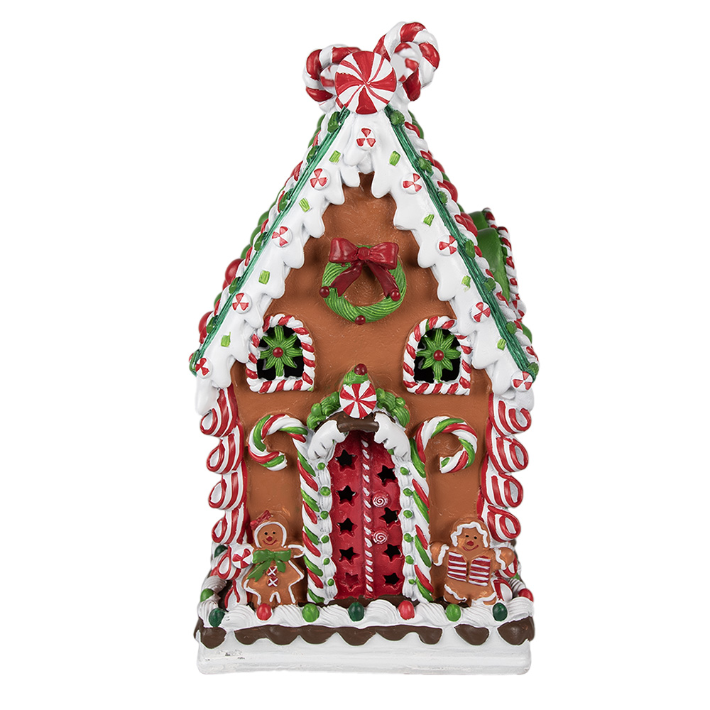 [6PR4252] Decoration house Brown 20x20x37 cm