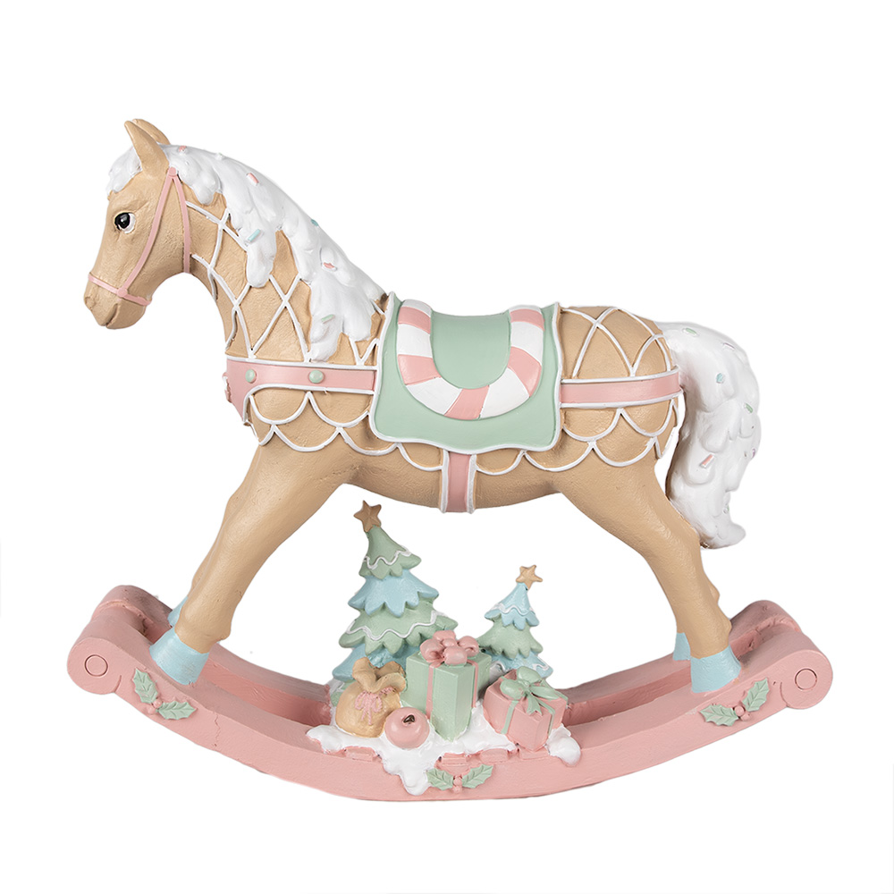 Decoratie hobbelpaard 41x10x37 cm