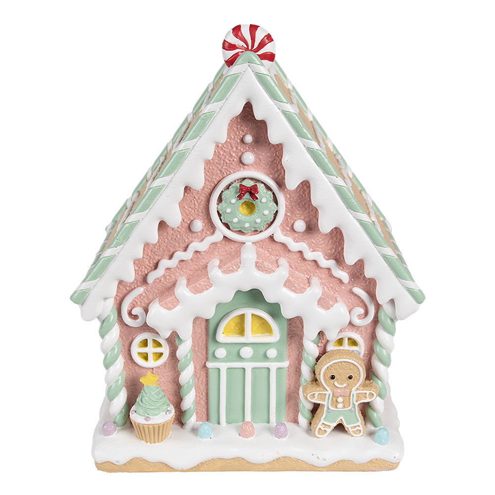[6PR4263] Decorazione casa Rosa Marrone 20x16x25 cm