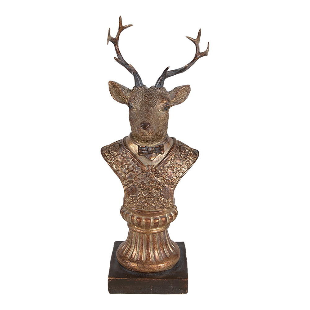 [6PR4281] Deko Hirsch Braun 10x8x25 cm