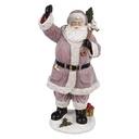 Decorazione Babbo Natale Rosa 24x19x43 cm