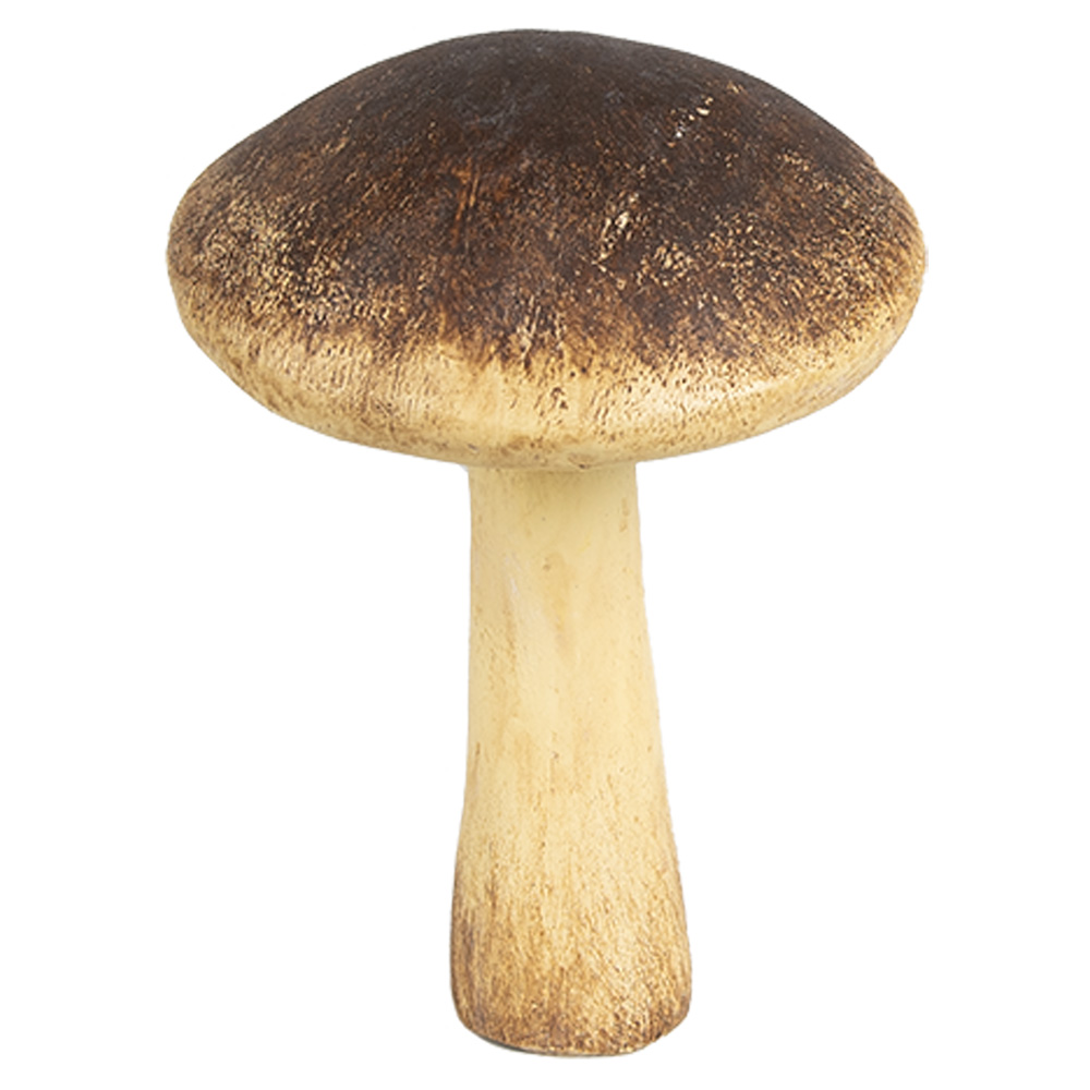 [6PR4326] Dekoration Pilz Braun Ø 9x12 cm